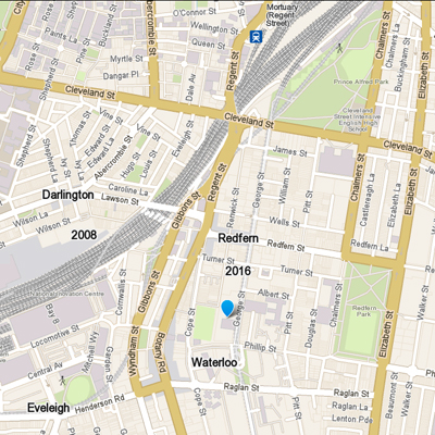 City - Redfern_map