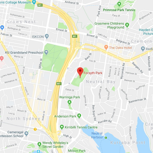 North Sydney - Forsyth Park_map